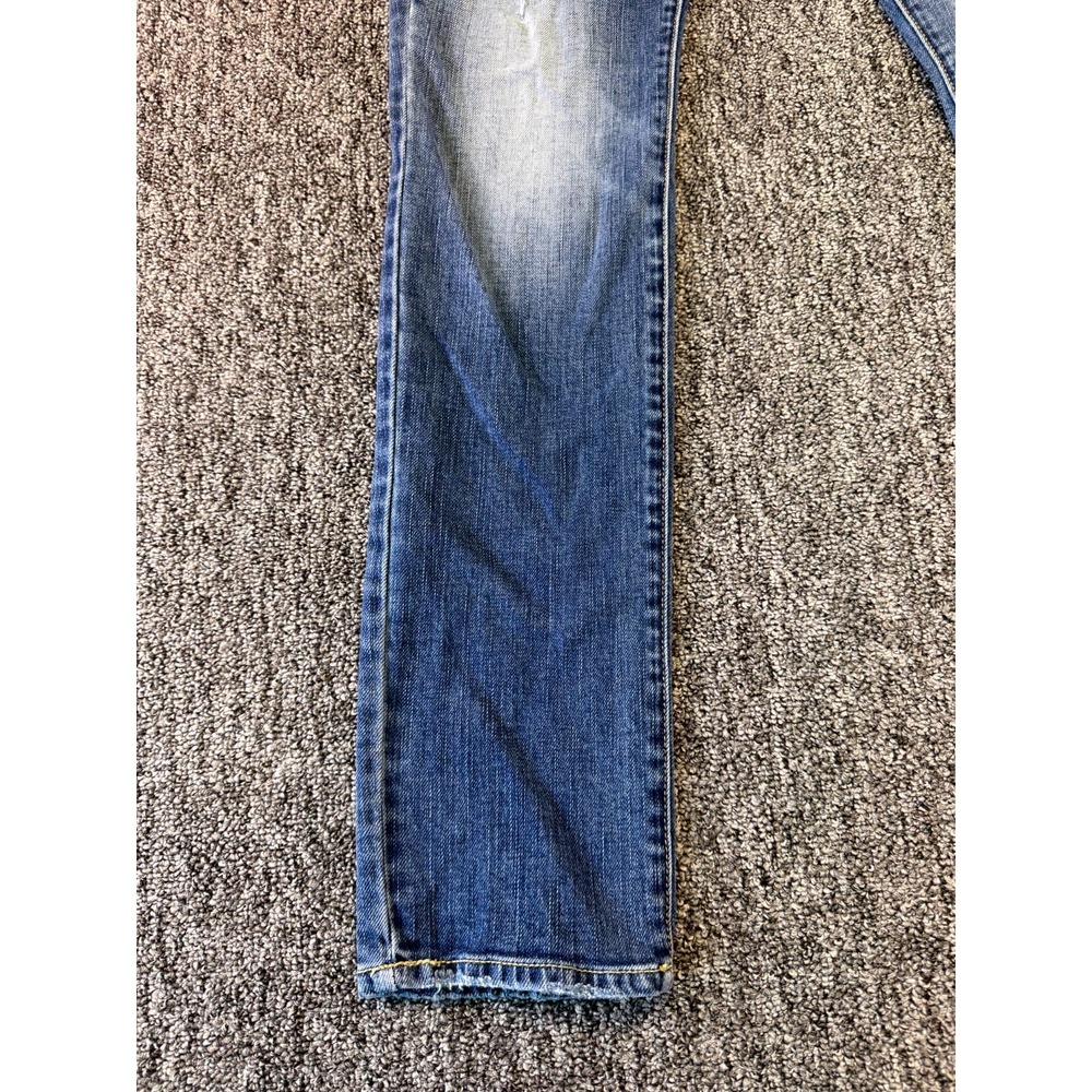 American Eagle Outfitters Stretch Jeans Womens 8 Blue Denim Light Wash Straight - Picture 2 of 16